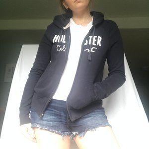 Navy Blue Hollister Jacket
